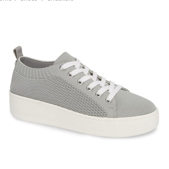 STEVE Madden Grey Barbo Lace Up Sneakers Size 6.5 - Picture 1 of 9